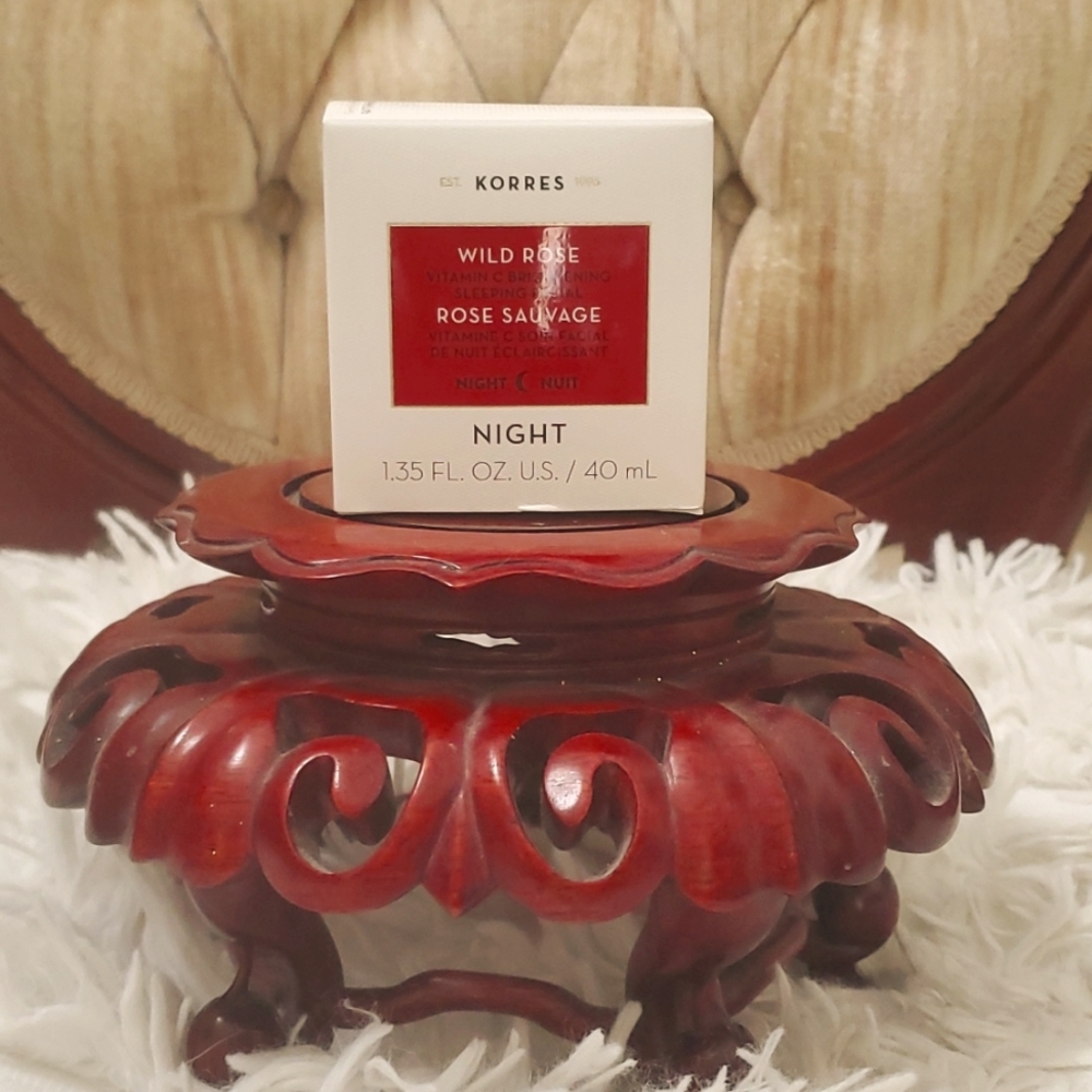 KORRES wild rose brightening vitamin C sleeping facial. Night